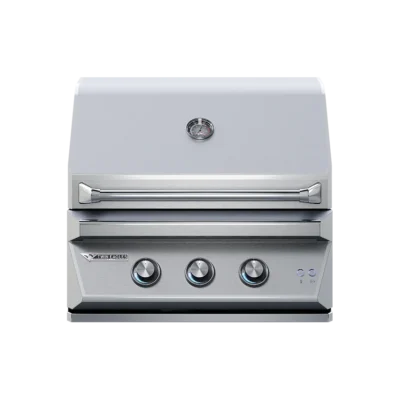 A close-up of a stainless steel temperature gauge, marked with a range from 0 to 800 degrees Fahrenheit. Quick view Compare Twin Eagles 30-Inch 2-Burner Grill – TEBQ30