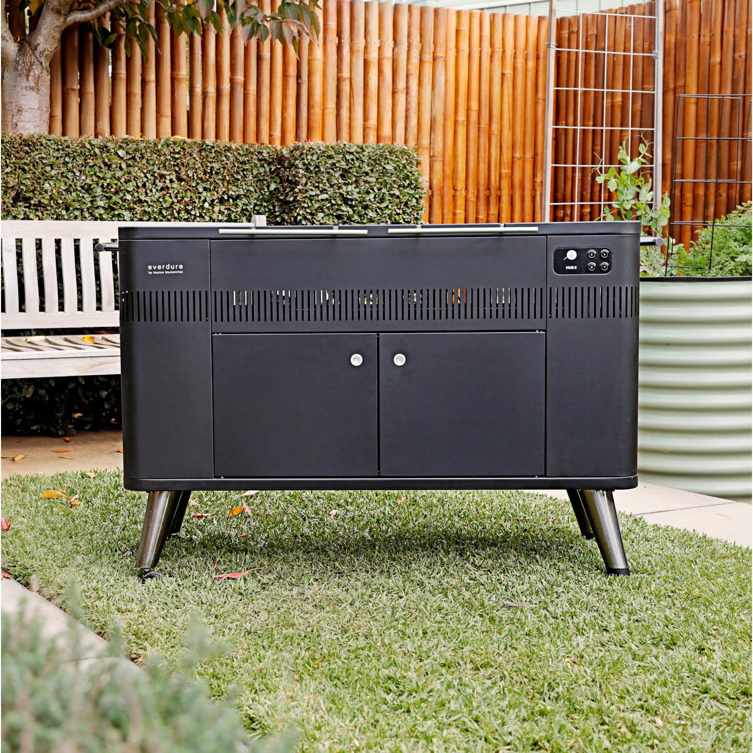 Everdure HUB II 54-Inch Charcoal Grill With Rotisserie - Free