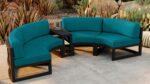 Harmonia Living - Avion 3 Piece Curve Sectional Set - Black