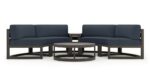Harmonia Living - Avion 4 Piece Curve Sectional Set - Slate - Image 2