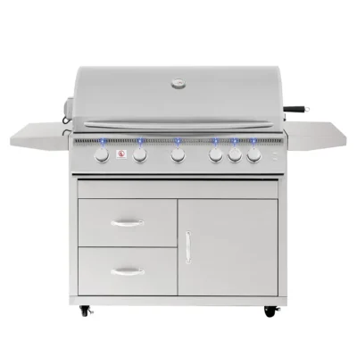 Summerset Sizzler 40-Inch 5-Burner Freestanding Gas Grill – SIZ40