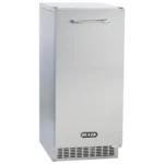 Bull Grills 62 Lb. 15-Inch Outdoor Rated Commercial Ice Maker With Gravity Drain - 13200
