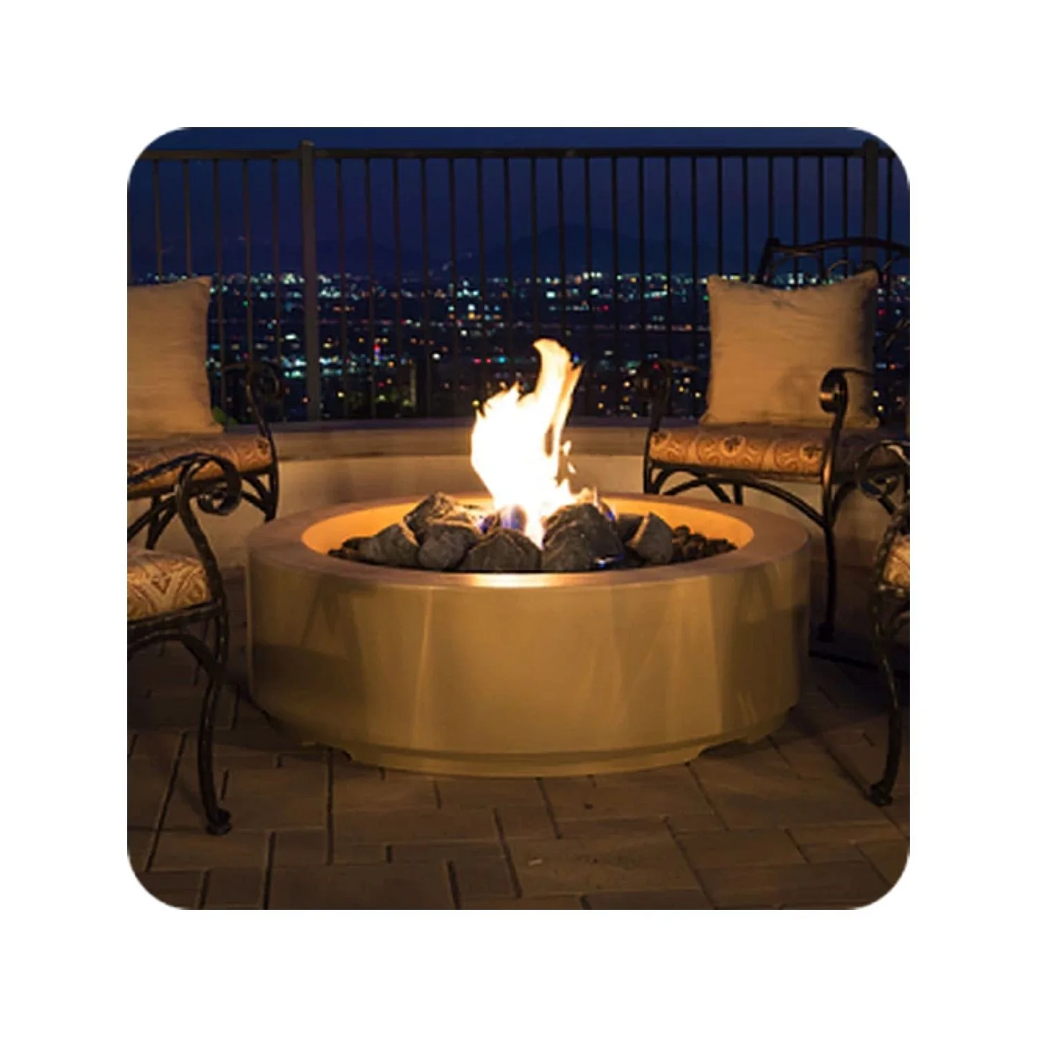 AFD – 48″ Louvre Round Fire Pit