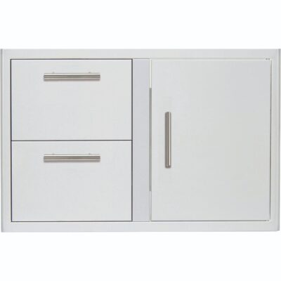 Blaze 32-Inch Stainless Steel Access Door & Double Drawer Combo BLZ-DDC-R-LTSC