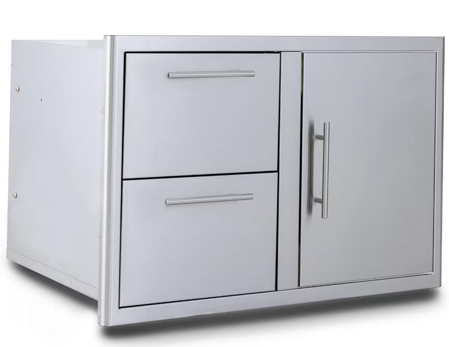 Blaze 32-Inch Door & Double Drawer Combo - BLZ-DDC-R-LTSC