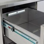 Blaze 16-Inch Stainless Steel Double Access Drawer - BLZ-DRW2-R-LT - Image 2