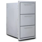 Blaze 16-Inch Stainless Steel Triple Access Drawer - BLZ-DRW3-R-LT - Image 2