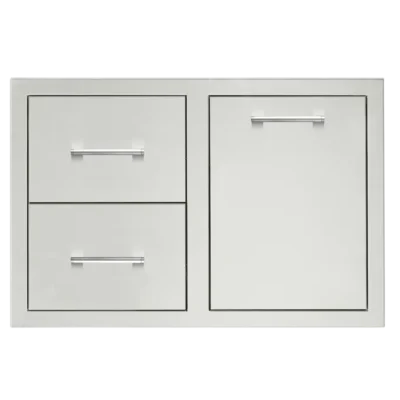 TrueFlame 33-Inch 2-Drawer & Vented LP Tank Pullout Drawer Combo - TF-DC2-33LP-A