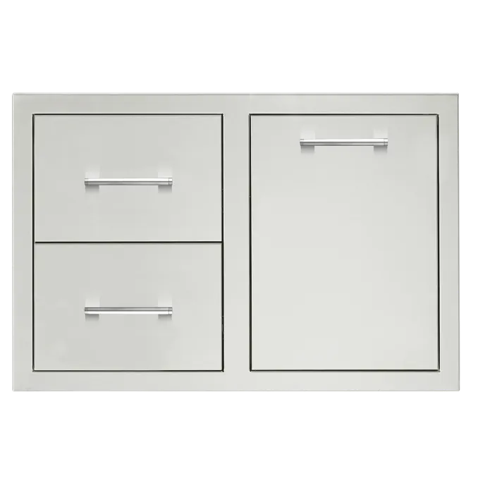 TrueFlame 33-Inch 2-Drawer & Vented Propane Tank Pullout Drawer Combo – TF-DC2-33LP-A