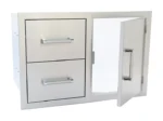 Kokomo Grills Stainless Steel Two Drawer - One Door Combo - KO-ALPDC - Image 2