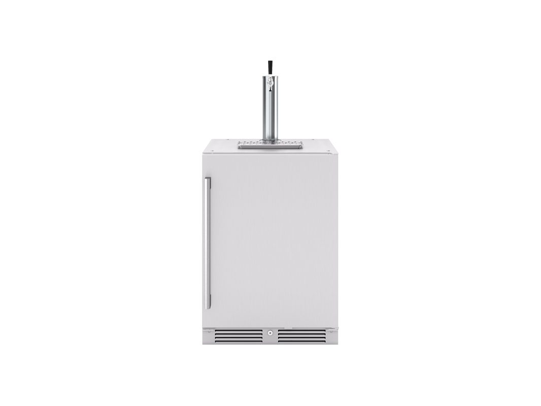 PRKB24C01AS-OD-head-on.jpg 24-Inch Outdoor Kegerator by Zephyr - Single, Dual or Triple Tap - Image 1
