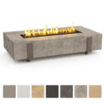 American Fyre Designs Long Iron Saddle 72-Inch Rectangular Fire Table - 588