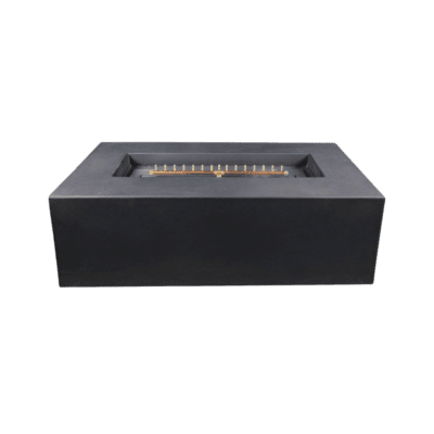 Blaze 60-Inch Rectangular Concrete Propane Fire Pit Table in Phantom Finish - Model BLZ-60-FTABLE-LP