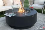 ELEMENTI PLUS NIMES 41-Inch Round Concrete Natural Gas Fire Pit Table - OFG414DG-NG - Image 7