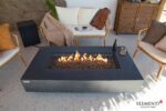 ELEMENTI PLUS POSITANO 60-Inch Rectangular Concrete Natural Gas Fire Pit Table (Black) - OFG415DG-NG - Image 6