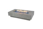 ELEMENTI PLUS RIVIERA 60-Inch Rectangular Concrete Propane Fire Pit Table - OFG415LG-