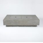 ELEMENTI PLUS RIVIERA 60-Inch Rectangular Concrete Propane Fire Pit Table - OFG415LG-LP - Image 5