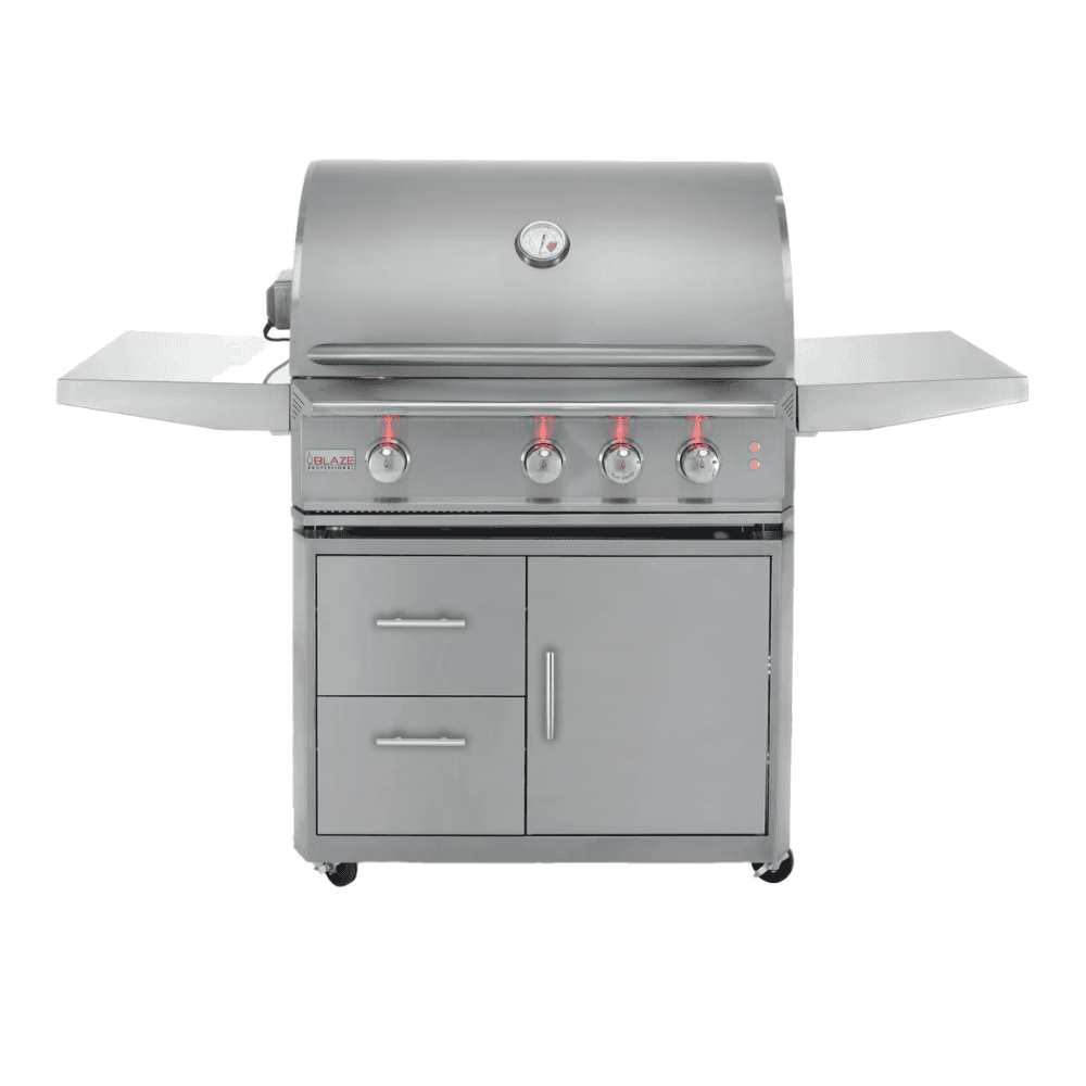 Blaze Professional LUX 34-Inch 3-Burner Freestanding Natural Gas Grill With Rear Infrared Burner