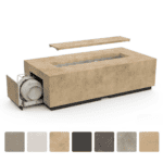American Fyre Designs Legend Long LP Select 72-Inch Rectangular Fire Table - 587
